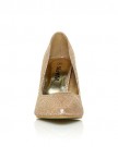 DARCY-Champagne-Glitter-Stilleto-High-Heel-Pointed-Court-Shoes-Size-UK-3-EU-36-0-3
