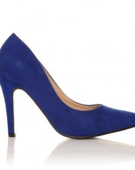 DARCY-Electric-Blue-Faux-Suede-Stilleto-High-Heel-Pointed-Court-Shoes-Size-UK-8-EU-41-0