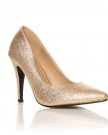 DARCY-Gold-Glitter-Stilleto-High-Heel-Pointed-Court-Shoes-Size-UK-5-EU-38-0-0