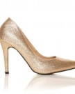 DARCY-Gold-Glitter-Stilleto-High-Heel-Pointed-Court-Shoes-Size-UK-5-EU-38-0