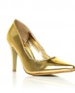 DARCY-Gold-Metallic-PU-Leather-Stilleto-High-Heel-Pointed-Court-Shoes-Size-UK-8-EU-41-0-0