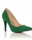 DARCY-Green-Faux-Suede-Stilleto-High-Heel-Pointed-Court-Shoes-Size-UK-5-EU-38-0-0