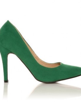DARCY-Green-Faux-Suede-Stilleto-High-Heel-Pointed-Court-Shoes-Size-UK-5-EU-38-0