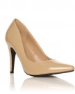 DARCY-Nude-Patent-PU-Leather-Stilleto-High-Heel-Pointed-Court-Shoes-Size-UK-4-EU-37-0-0