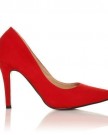 DARCY-Red-Faux-Suede-Stilleto-High-Heel-Pointed-Court-Shoes-Size-UK-8-EU-41-0