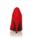 DARCY-Red-Faux-Suede-Stilleto-High-Heel-Pointed-Court-Shoes-Size-UK-8-EU-41-0-2