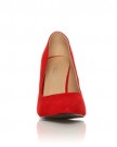 DARCY-Red-Faux-Suede-Stilleto-High-Heel-Pointed-Court-Shoes-Size-UK-8-EU-41-0-3