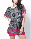 DJT-Bohemian-Floral-Batwing-Sleeve-Plus-Chiffon-Blouse-Womens-Loose-Off-Shoulder-T-Shirt-Tops-Blouse-Mini-Dress-Pullover-With-Belt-Red-Black-26-Styles-Fits-UK-14-16-18-0-1