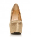 DONNA-Gold-Glitter-Stiletto-Very-High-Heel-Platform-Court-Shoes-Size-UK-7-EU-40-0-3