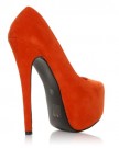 DONNA-Orange-Faux-Suede-Stilleto-Very-High-Heel-Platform-Court-Shoes-Size-UK-5-EU-38-0-1