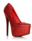 DONNA-Red-Glitter-Stilleto-Very-High-Heel-Platform-Court-Shoes-Size-UK-4-EU-37-0-0