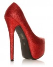 DONNA-Red-Glitter-Stilleto-Very-High-Heel-Platform-Court-Shoes-Size-UK-4-EU-37-0-1