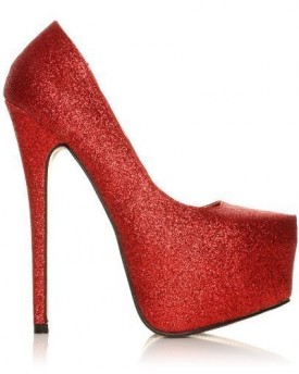 DONNA-Red-Glitter-Stilleto-Very-High-Heel-Platform-Court-Shoes-Size-UK-4-EU-37-0