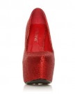 DONNA-Red-Glitter-Stilleto-Very-High-Heel-Platform-Court-Shoes-Size-UK-4-EU-37-0-3
