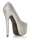 DONNA-Silver-Glitter-Stiletto-Very-High-Heel-Platform-Court-Shoes-Size-UK-6-EU-39-0-1