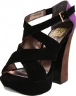 DV-By-Dolce-Vita-Larena-Womens-Black-Suede-Platforms-Heels-Shoes-Size-UK-75-0