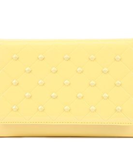 Damara-Ladies-Rivets-Patent-Leather-Wallet-Shoulder-BagsYellow-0