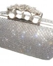 Dazzling-Silver-Diamante-Flower-Knuckle-Evening-bag-Clutch-Purse-Party-Bridal-Prom-Eid-0
