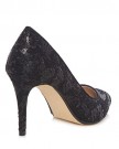 Debut-Womens-Black-Sequin-Textured-High-Heel-Court-Shoes-5-0-0