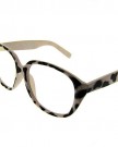 Designer-Glasses-Geek-Style-Unisex-Retro-Clear-Lens-BlackWhite-Frame-0-0