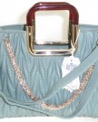 Designer-LYDC-London-Stunning-Faux-Leather-Quilted-Shoulder-Hand-Bag-Dual-Carry-Handle-Gold-Chain-at-the-Front-Green-0-0