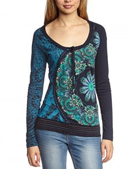 Desigual-Womens-Alma-Regular-Fit-Long-Sleeve-Top-Navy-Size-8-Manufacturer-SizeX-Small-0
