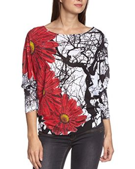 Desigual-Womens-Claudia-Regular-Fit-Long-Sleeve-Top-Blanco-Size-14-Manufacturer-SizeLarge-0