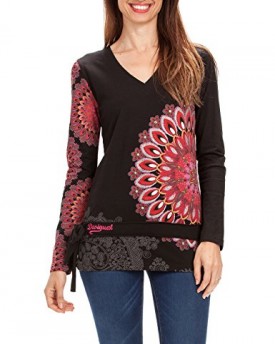 Desigual-Womens-Deluka-Regular-Fit-Long-Sleeve-Top-Black-Size-10-Manufacturer-SizeSmall-0