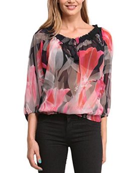 Desigual-Womens-Sandra-Regular-Fit-Short-Sleeve-Blouse-Black-Size-12-Manufacturer-SizeMedium-0