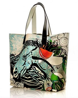 Diorama-Concept-Leather-Tote-Bag-Wild-Dream-Graphic-Limited-edition-art-print-shoulderbags-0