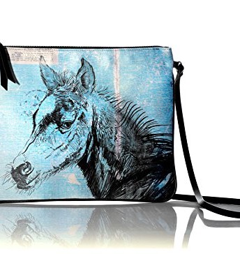 Diorama-Concept-Satin-Pouch-Bags-The-Foal-Graphic-Unique-Cross-body-bagvery-limited-edition-series-0