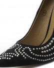 Dolcis-Khloe-Stud-Detail-Black-Womens-High-Heel-Court-Shoes-Size-UK-5-0-2