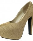 EMMA-MOLLY-Ladies-Platform-Block-Heels-Pumps-Satin-Print-Court-Shoes-UK75EU42-Beige-0