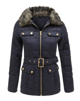 ENVY-BOUTIQUE-LADIES-QUILTED-PADDED-FUR-COLLARED-HOODED-BELTED-JACKET-NAVY-12-0