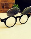 Enjoydeal-Retro-Fashion-2in1-Round-Frame-Cool-Sunglasses-Plain-Glasses-Unisex-Anti-UV-Goggles-Black-Gold-Frame-0-0