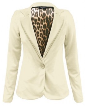 Envy-Boutique-Leopard-Lining-Smart-Blazer-Jacket-Cream-Size-16-0