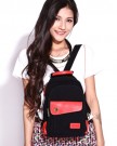 Eshow-Girls-Canvas-Travel-Backpack-Black-0-2