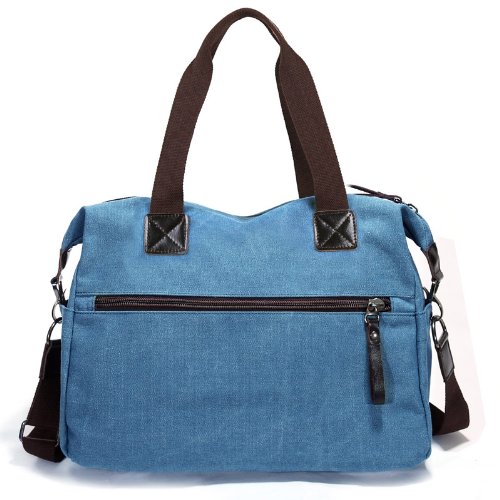 Eshow Women's Canvas Multipurpose Shoulder Bag, Blue - Image 4