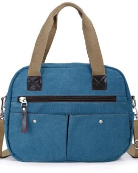 Eshow-Womens-Weekend-Canvas-Shoulder-Bag-Blue-0