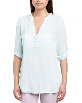 Esprit-Womens-054EE1F003-Button-Front-34-Sleeve-Blouse-Green-Frozen-Mint-Size-14-Manufacturer-Size40-EU-0
