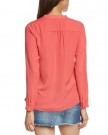 Esprit-Womens-054EO1F006-Button-Front-Long-Sleeve-Blouse-Orange-Reef-Coral-Size-10-Manufacturer-Size36-0-0