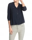 Esprit-Womens-Mit-Jacquard-Muster-074Ee1F032-Regular-Fit-Long-Sleeve-Blouse-Blue-CINDER-BLUE-406-UK-14-0