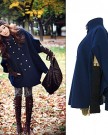 Etosell-Ladies-Jacket-Double-breasted-Overcoat-Cape-Wool-Poncho-Cloak-Outerwear-Asian-L-0-3