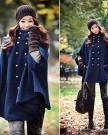 Etosell-Ladies-Jacket-Double-breasted-Overcoat-Cape-Wool-Poncho-Cloak-Outerwear-Asian-L-0-4