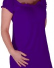 Eyecatch-TM-Nikita-Womens-Gypsy-Tunic-Plus-Size-Ladies-Off-The-Shoulder-Boho-T-Shirt-Long-Top-Purple-Size-22-24-0-1