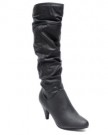 F10265A-Womens-Black-Winter-Slouch-Fashion-Tall-Knee-High-Heels-Boots-Size-Uk-8-0-1