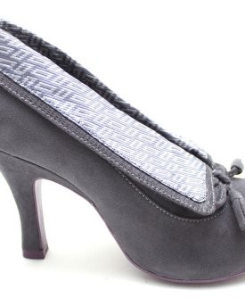 F10295F-Ruby-Shoo-Demi-Cuff-Womens-Grey-Mid-High-Heels-Shoes-Boots-Size-Uk-8-0