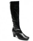 F10329A-Womens-Black-Classic-Fashion-Knee-High-Heel-Winter-Boots-Size-Uk-4-0-1