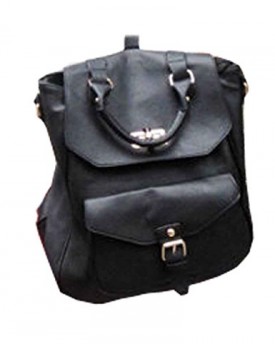 Fashion-Women-Casual-Leather-Backpack-Rucksack-Bag-Shoulder-Bag-Black-0