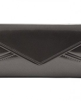 Faux-Patent-Leather-Envelope-Design-Candy-Colour-Womens-Clutch-Bag-09179-Pewter-0